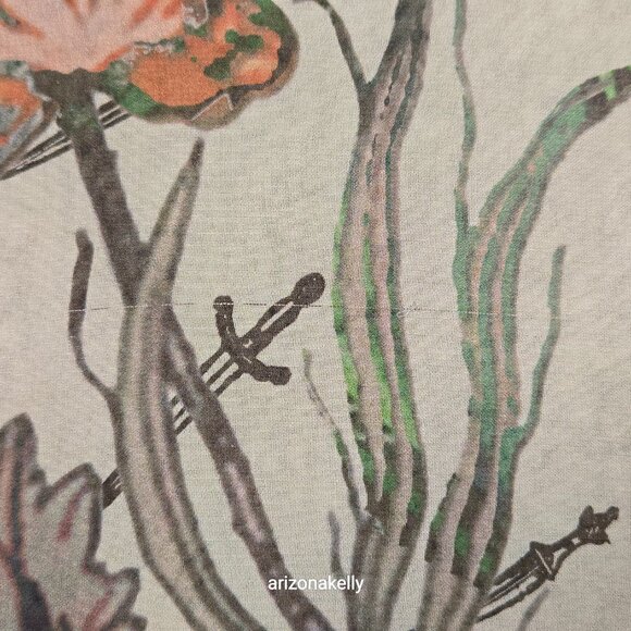 rag & bone Silk Dagger Scarf With Flowers Floral - Picture 10 of 11
